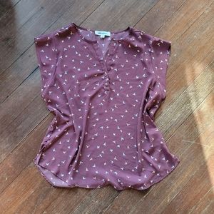 Alice Blue XL Sheer Bird Shirt